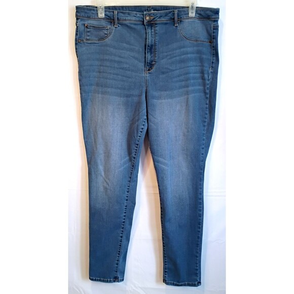 Time & Tru Core Jegging Womens Jeans High Rise Skinny SZ XXL (20) Blue Pull On - Picture 12 of 12